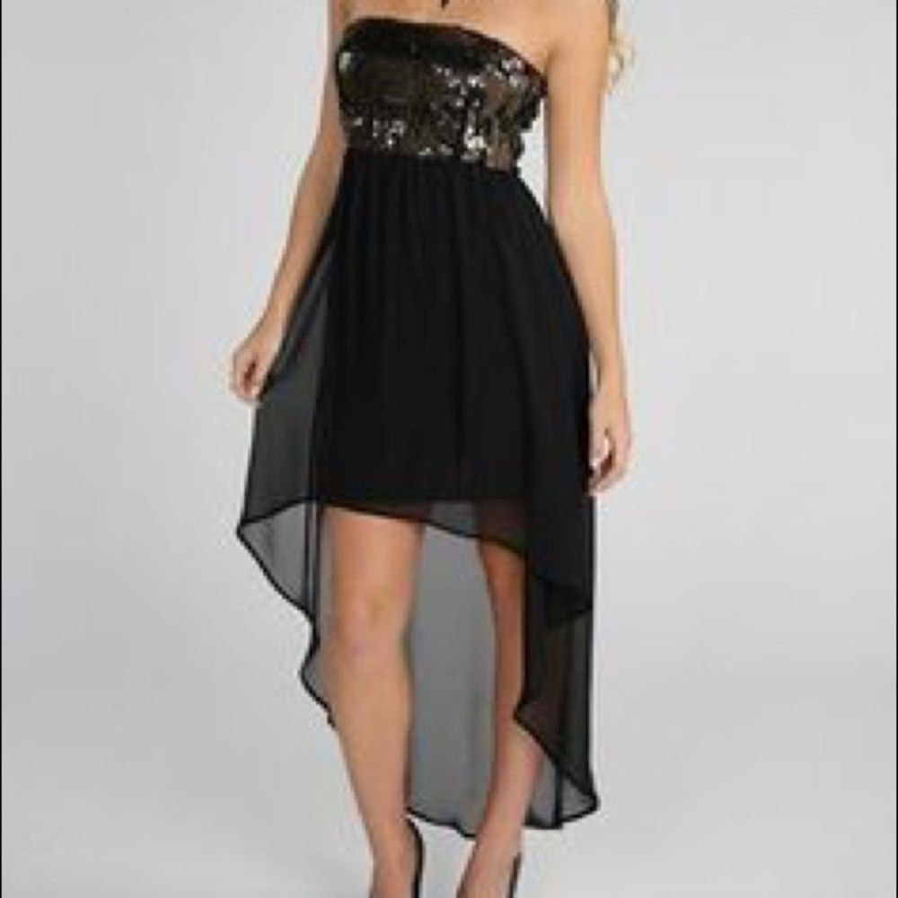 Black Strapless Dress *New